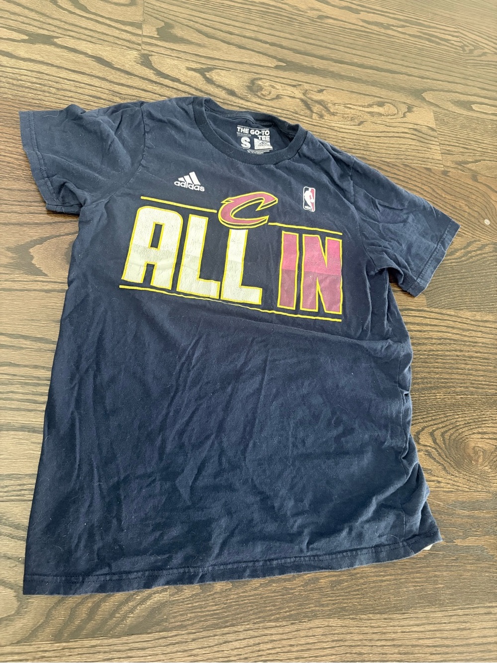 Adidas Cleveland Cavaliers 'All In' Navy T‑Shirt